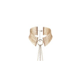 Bijoux - Désir Métallique Golden Metallic Necklace | Vybes.it