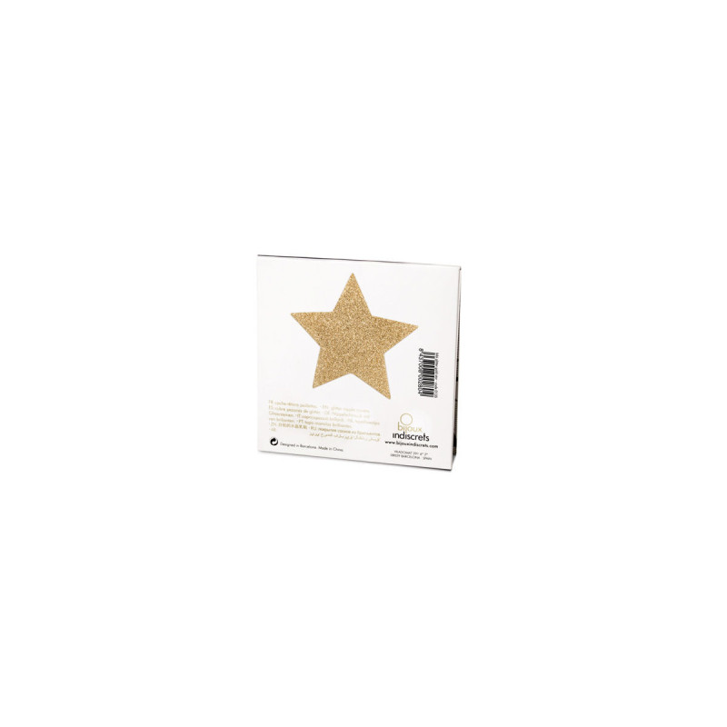BIJOUX - INDISCRETS FLASH CACHE-MATELS ÉTOILE DOR - BIJOUX FLASH COLL…
