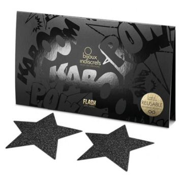 BIJOUX INDISCRETS - CAPPUCCI PER CAPEZZOLI INDISCRETI BLACK STAR FLASH
