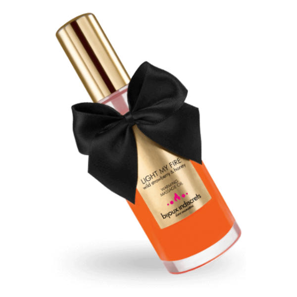 BIJOUX INDISCRETS - HUILE DE MASSAGE EFFET CHALEUR ARÃME FRAISE