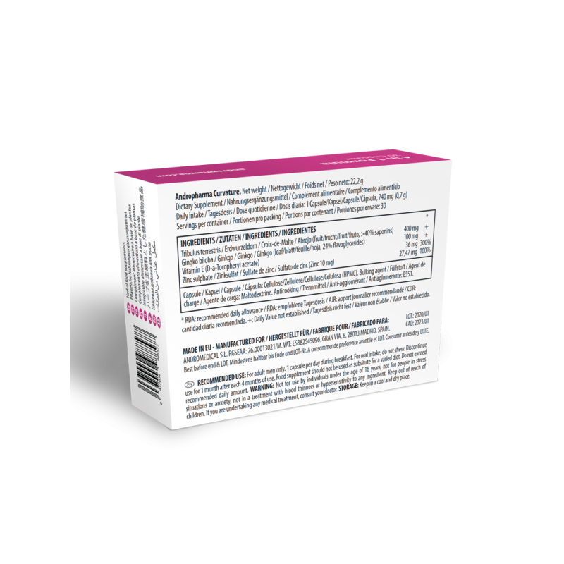 Andropharma Curvature – Complemento alimenticio para el bienestar