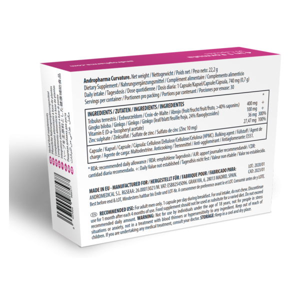 Andropharma Curvature – Integratore alimentare per il benessere maschile