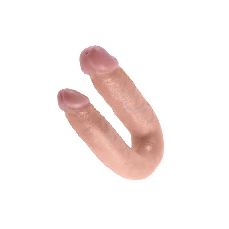 King Cock - Dildo Doble Penetración 13.9 Cm Natural | Vybes.it