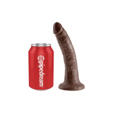 KING COCK - 7 PENE COLOR CHOCOLATE 17.8 CM