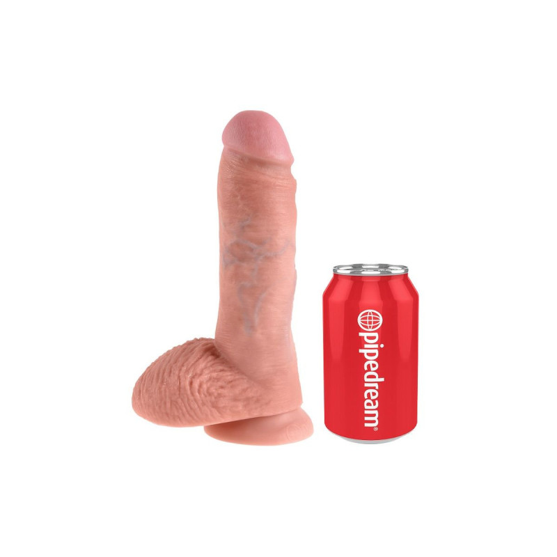 King Cock - 8 Dildo Flesh Con Sfere 20.3 Cm | Vybes.it