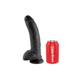 King Cock - Dildo Schwarz Mit Eier 22.9 Cm | Vybes.it