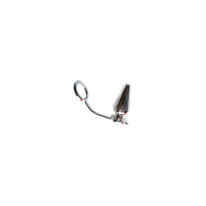 Metal Hard - Anillo Acero Con Plug Anal 45 X 50Mm | Vybes.it