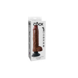 King Cock - 25.5 Cm Vibrating Cock With Balls Brown | Vybes.it