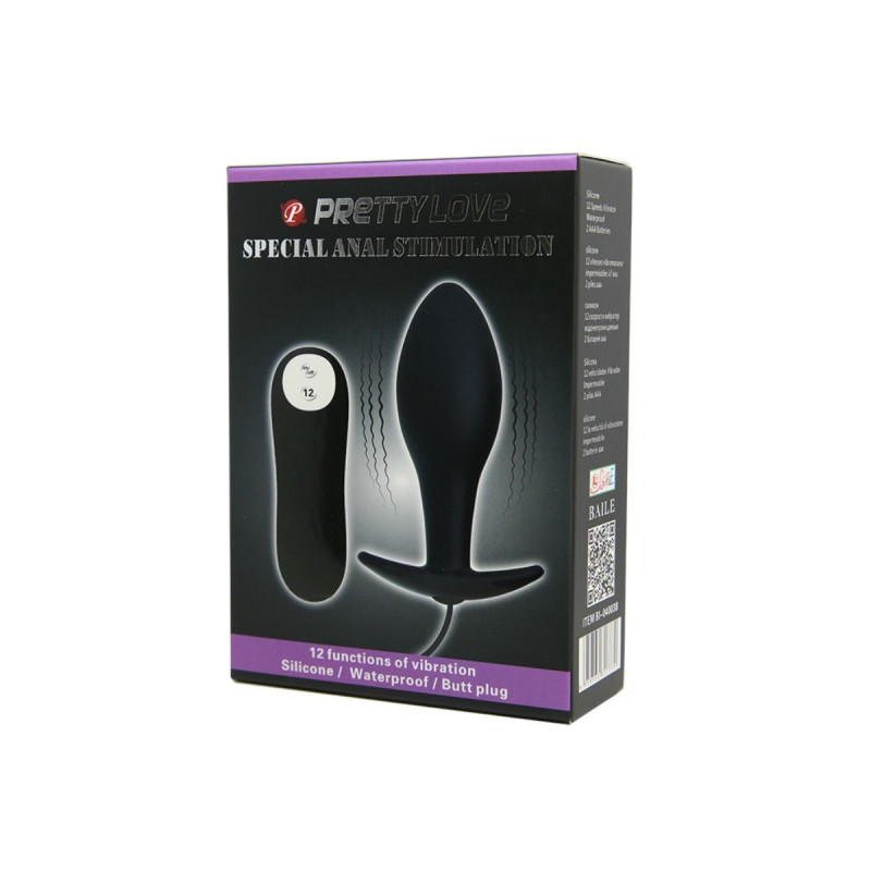 Pretty Love - Plug Anal Silicona Forma Ancla 12 Modos Vibración