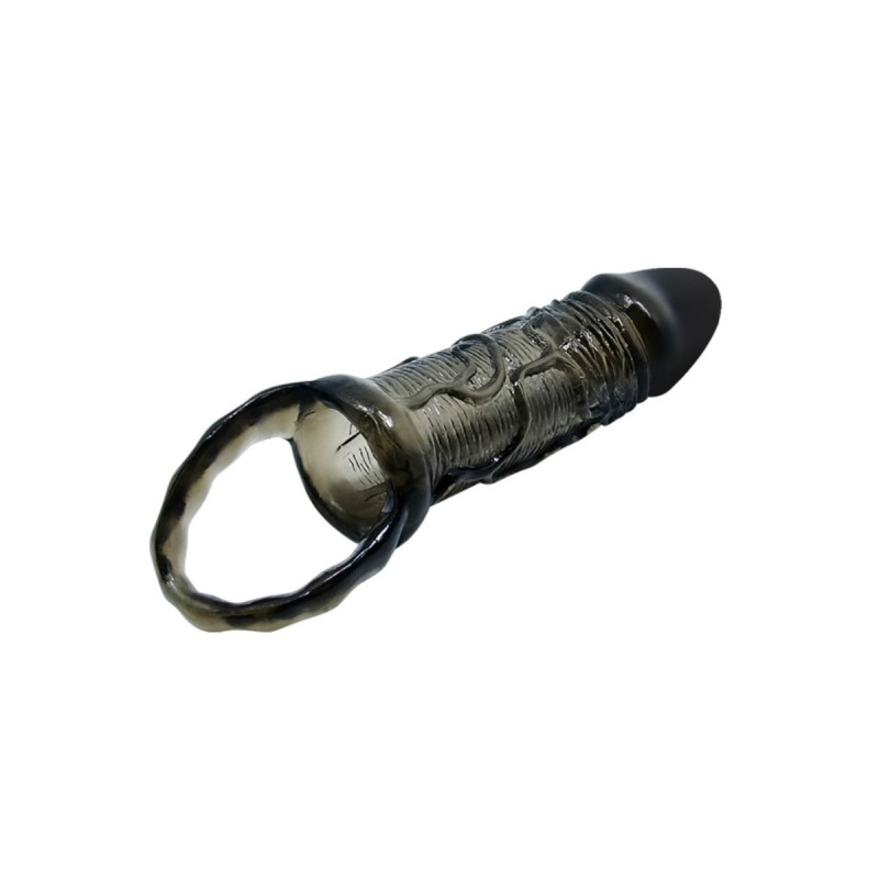 Baile - Funda Extensora Pene Con Strap Para Testículos Negro 13.5