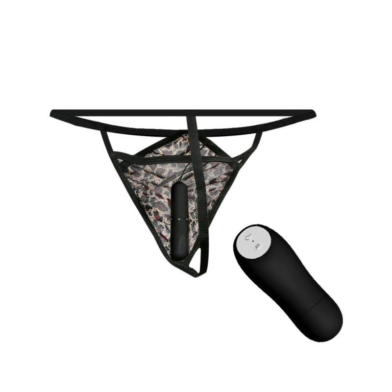 Baile - Tanga Con Bala Vibradora Y Control Remoto Negro | Vybes.it