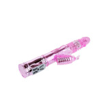 Baile - Vibrador Recargable Con Rotacion Y Estimulador Throbbing