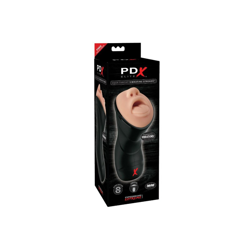 Pdx Elite - Stroker Realístico Garganta Profunda Con Vibración |