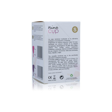 NINA KIKÍ - MENSTRUAL CUP ROSA - GRÖSSE S - Vaginalbecher