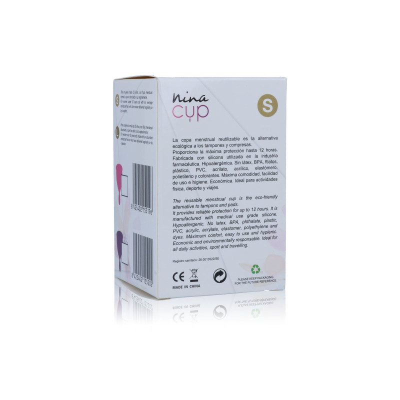 NINA KIKÍ - COPPA MESTRUALE ROSA - TAGLIA S - Coppa vaginale