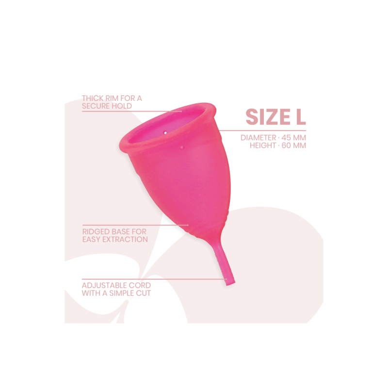 INTIMICHIC - MENSTRUAL CUP MEDIZINISCHES SILIKON - GRÖSSE L - Vaginal…