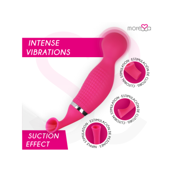 MORESSA - KIRK DUO SUCTION + MULTI-PERFORMANCE MASSAGER PREMIUM SILIC…