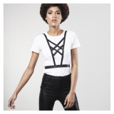 BIJOUX INDISCRETS - MAZE CROSSOVER HARNESS MIT SCHWARZEM HALSBAND