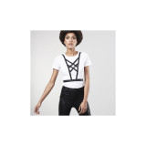 Bijoux - Indiscrets Maze Harnais Croisé Avec Collier Noir | Vybes.it