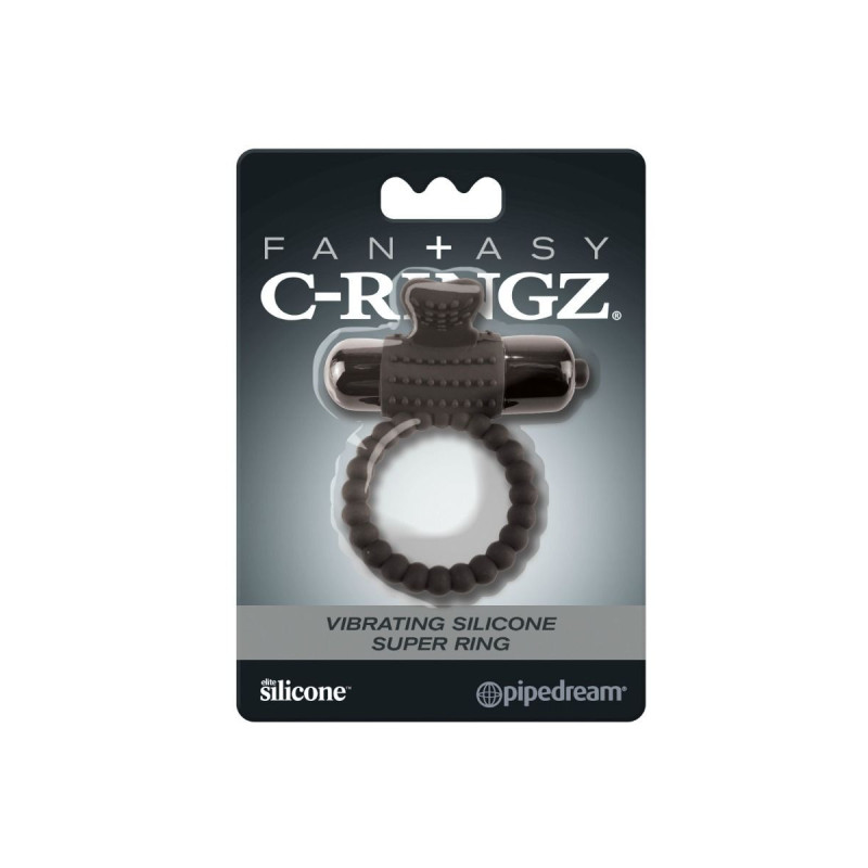 FANTASY C-RINGZ - ANELLO VIBRANTE IN SILICONE NERO - Cockring con vib…