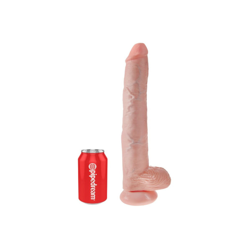 King Cock - Gode Avec Couilles 35.6 Cm - Chair | Vybes.it