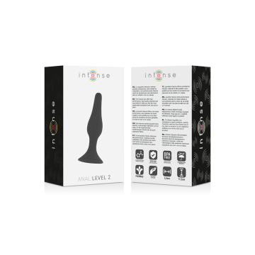 INTENSE - ANAL LEVEL 2 11.5CM BLACK - INTENSE ANAL TOYS - Plugs