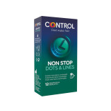 CONTROL - NONSTOP DOTS AND LINES CONDOMS 12 UNITS - CONTROL CONDOMS -…