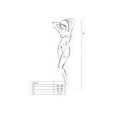 PASSION - WOMAN BS016 BODYSTOCKING BLACK ONE SIZE - PASSION WOMAN BOD…