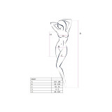 PASSION - WOMAN BS027 SCHWARZES KLEIDERBodystocking, Einheitsgröße -…