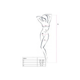 PASSION - WOMAN BS031 BODYSTOCKING BLACK ONE SIZE - PASSION WOMAN BOD…