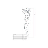 PASSION - WOMAN BS034 BODYSTOCKING SCHWARZ EINE GRÖSSE - PASSION WOMAN