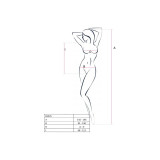 PASSION - WOMAN BS035 BODYSTOCKING BLACK ONE SIZE - PASSION WOMAN