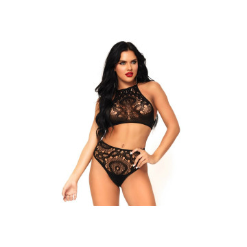 LEG AVENUE - SET 2 PIEZAS TOP Y PANTIES S/M