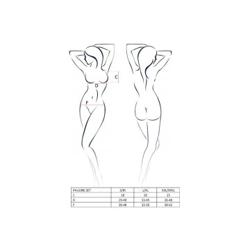 PASSION - WOMAN PAULINE SET 3 PIECES SIZE S/M - PASSION WOMAN SETS -…