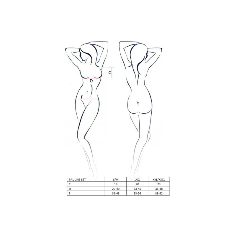 PASSION - WOMAN PAULINE SET 3 PIECES SIZE S/M - PASSION WOMAN SETS -…
