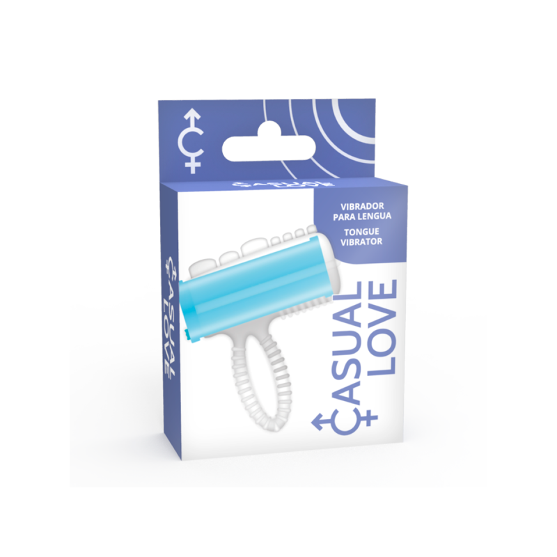 CASUAL LOVE - RING TONGUE VIBRATING BLEU - Accessoires de pénis