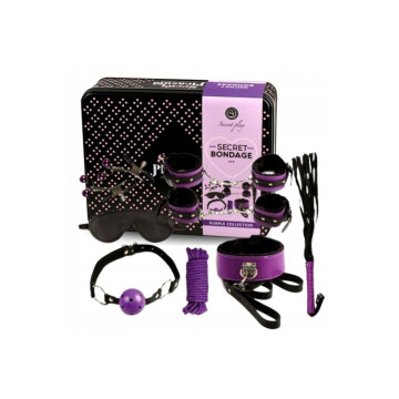 Secretplay - Bdsm Set 8Pcs Lila / Negro | Vybes.it