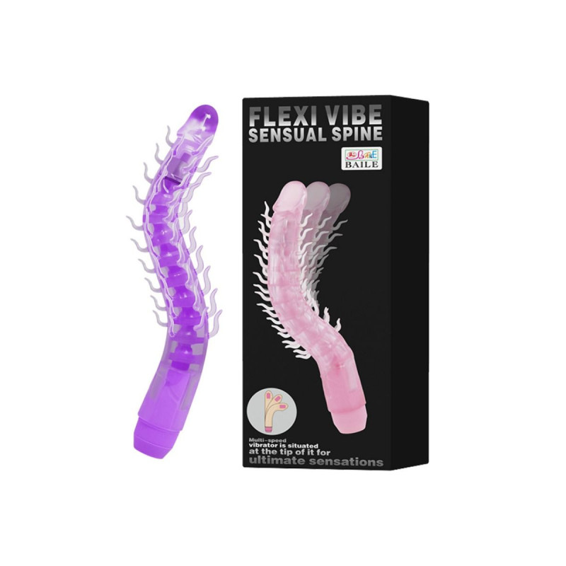 Baile - Flexi Vibe Sensual Spine Bendable Vibrating Dildo Lilac