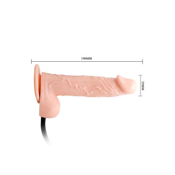 Baile - Gode Gonflable Réaliste Avec Ventouse 15 Cm | Vybes.it