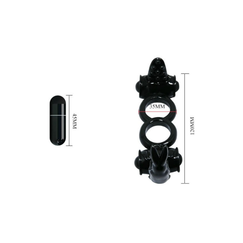 Baile - Sweet Ring Anillo Doble Con Rabbit Doble | Vybes.it