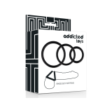 ADDICTED TOYS - RINGS SET FOR PENIS BLACK - Cockrings without vibrati…