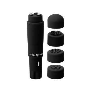 GLOSSY - KURT POCKET MASSAGER BLACK - Mini vibrators | Vybes.it