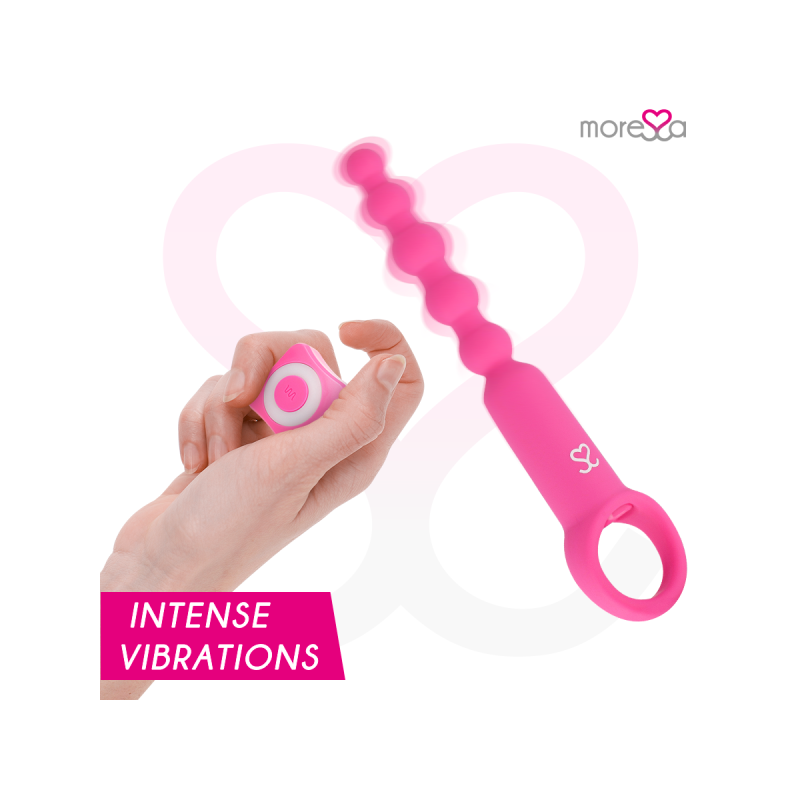 Moressa - Ronie Potente Rosario Anal Control Remoto Rosa | Vybes.it