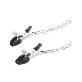 Darkness - Collar Con Pinzas Para Pezones Negro | Vybes.it