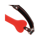 Darkness - Bâillon En Silicone À Os Rouge | Vybes.it