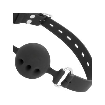 Darkness - Mordaza Transpirable Silicona Negro | Vybes.it