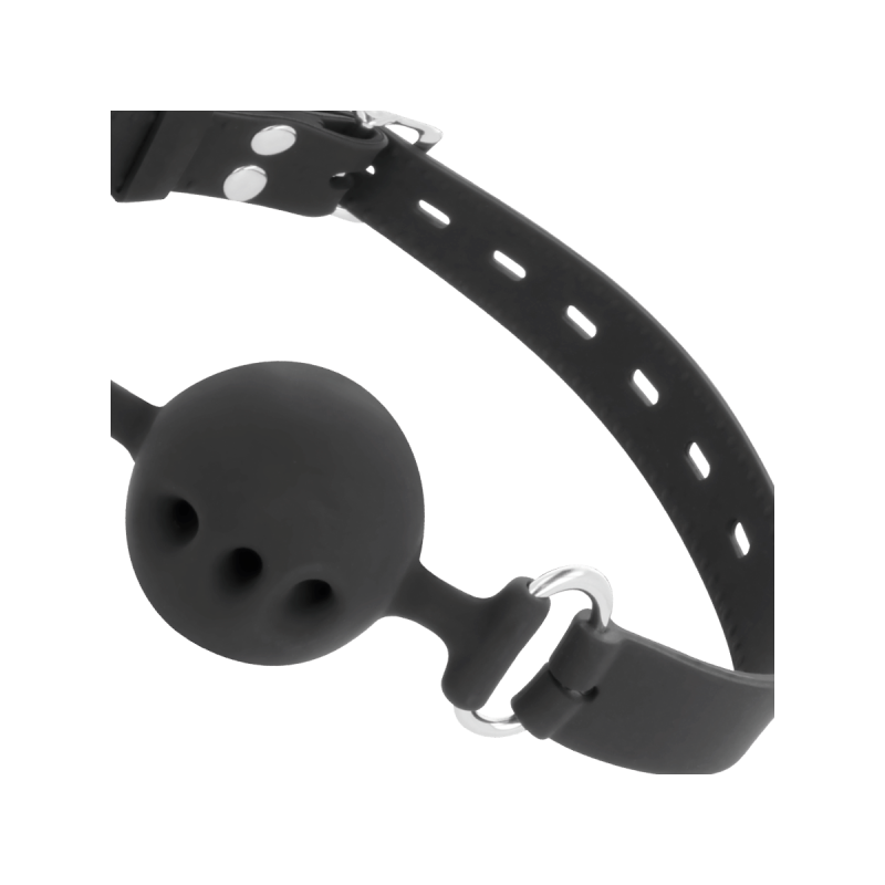Darkness - Mordaza Transpirable Silicona Negro | Vybes.it