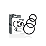 ADDICTED TOYS - ENSEMBLE DANNEAU POUR PÉNIS NOIR - Cockrings sans vib…
