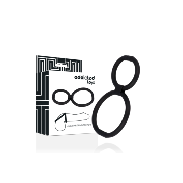 ADDICTED TOYS - ANNEAUX RÉGLABLES POUR PÉNIS - Cockrings sans vibrati…
