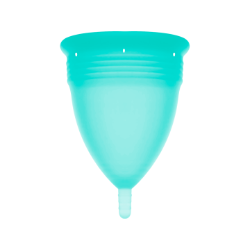 STERCUP - COPPA MESTRUALE IN SILICONE FDA ACQUAMARINA - TAGLIA S - Co…
